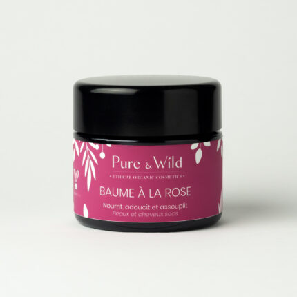 Baume à la rose et au beurre de mangue bio